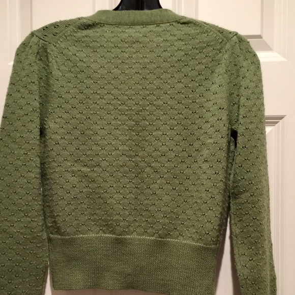 Pringle Green Wool Cardigan Sweater #086 - Picture 7 of 7